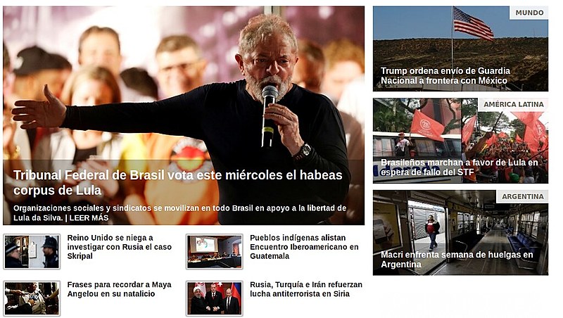 Diversos meios de comunicação pelo mundo trazem em destaque o julgamento do Habeas Corpus de Lula no STF