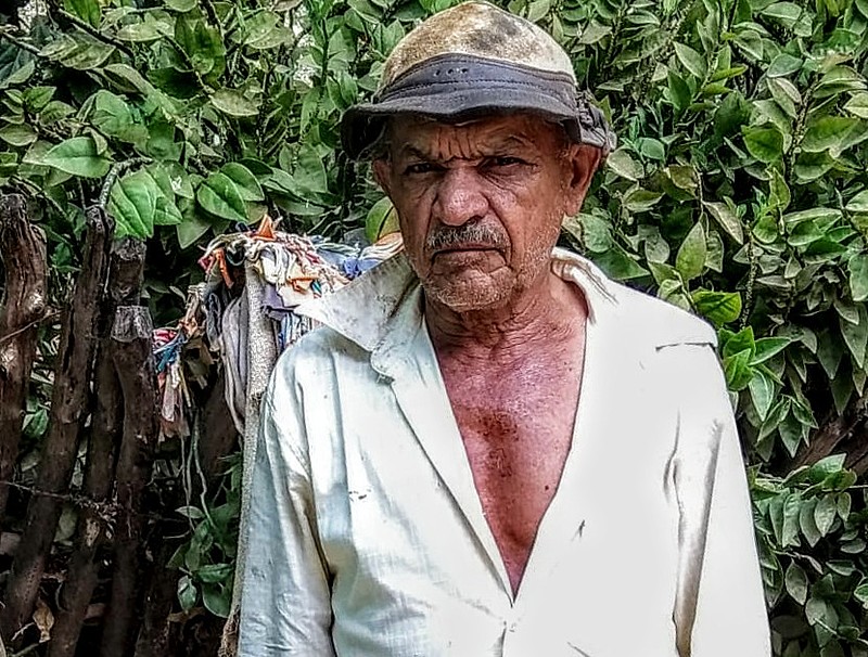 Francisco Cilirio Paes, morador do Assentamento 10 de abril, herdeiro da luta pelo Caldeirão