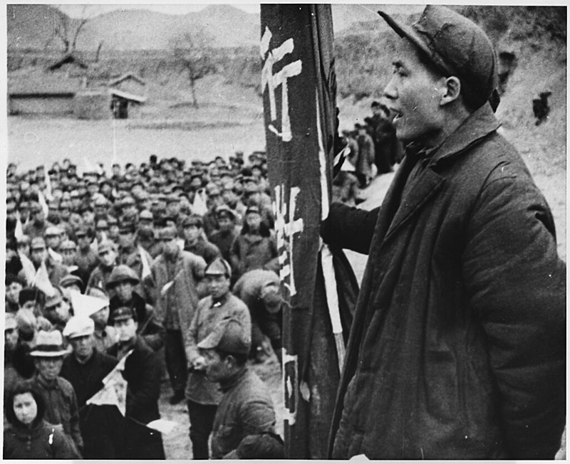 Jovem Mao Tsé-Tung, liderança da revolução chinesa