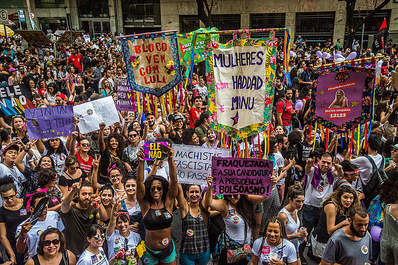 Manifestação dá seguimento a do dia 29/10 e será realizada para dizer sim à candidatura de Fernando Haddad (PT) e Manuela D'ávila (PCdoB)