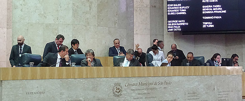 Sessão que aprovou o orçamento para 2019