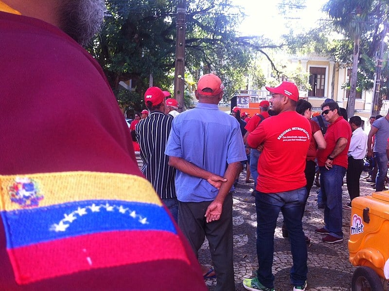 Ato em solidariedade a Venezuela aconteceu em agosto, no Recife (PE)
