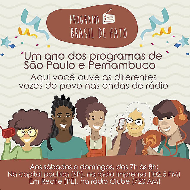 No dia 4 de março foi ao ar os primeiros programas de rádio do Brasil de Fato