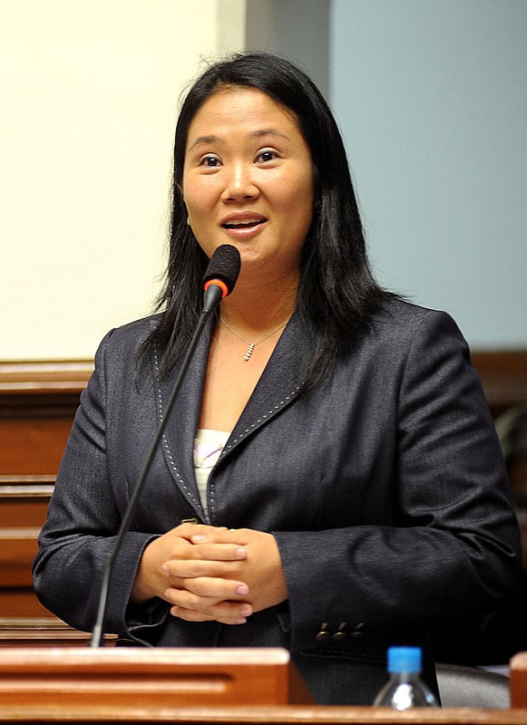 Keiko Fujimori é acusada de participar de um esquema de lavagem de dinheiro envolvendo a Odebrecht