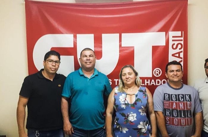 Reunião da diretoria do sindicato com a presidência da Central
