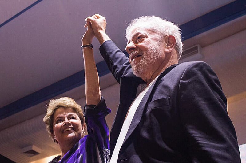 Lula e Dilma juntos durante a última convenção do Partido dos Trabalhadores, realizada em novembro, em São Paulo (SP)