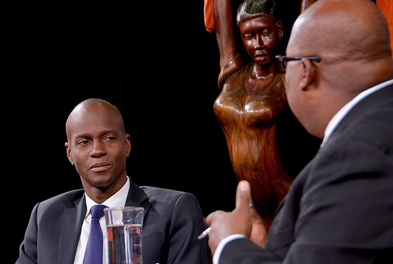 Jovenel Moise em entrevista para TV haitiana