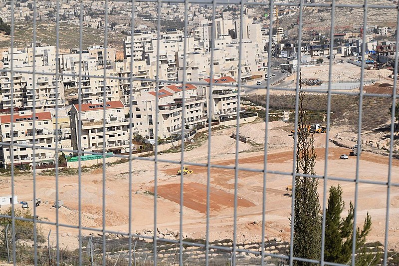 Construção do assentamento de Har Homa, na Cisjordânia