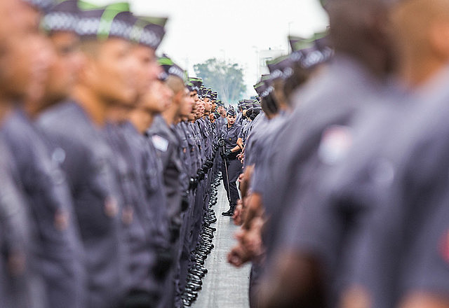 Formatura de soldados em São Paulo