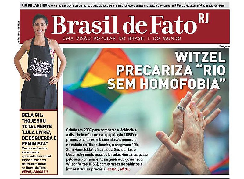 O tabloide é distribuído nas estações de trens e metrô na Central do Brasil, Pavuna, Coelho Neto e nas barcas em Niterói