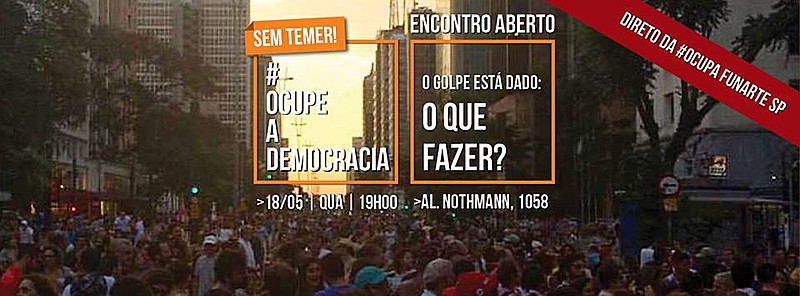 Evento acontece esta quarta na região central de São Paulo