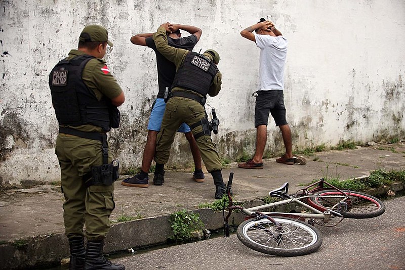 Atuação da polícia militar em Belém, que registrou uma das maiores taxas de homicidios do país