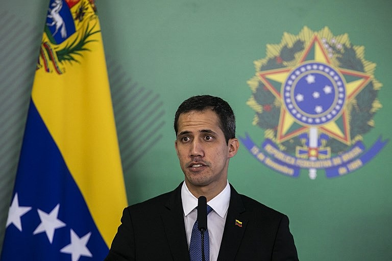 Guaidó foi evasivo sobre um possível pedido para a intervenção militar estrangeira