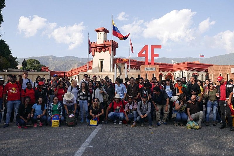 Jovens de mais de 40 países chegaram à Venezuela no último sábado (16)