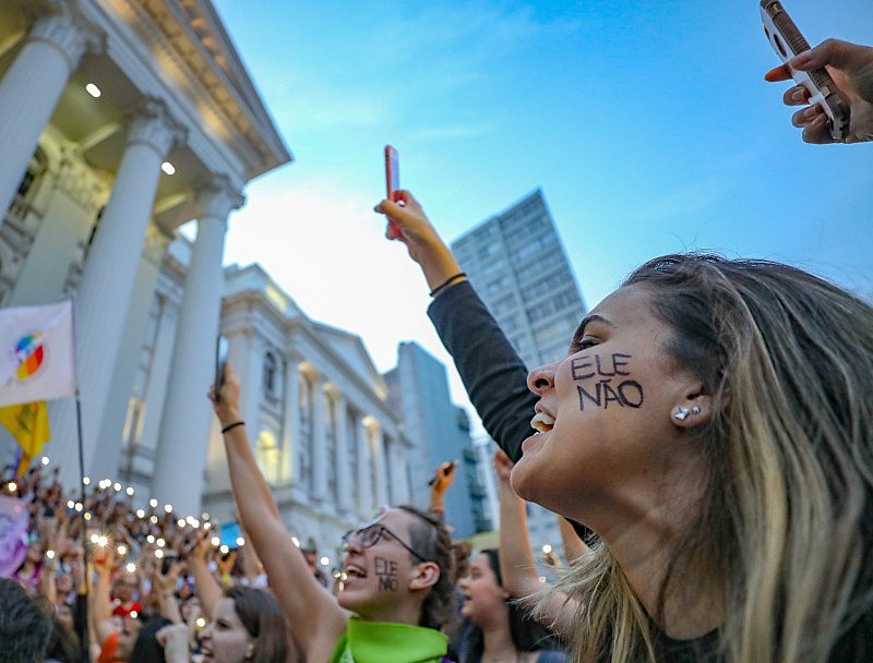 Protesto contra Bolsonaro em Curitiba (PR), no último domingo