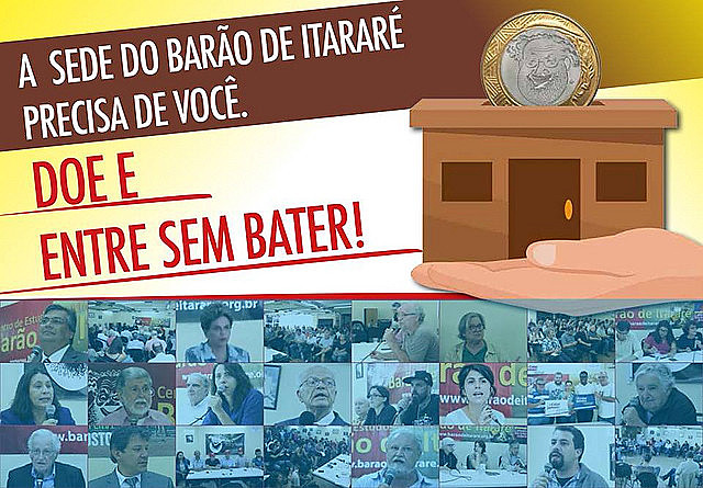 Recursos arrecadados na campanha serão destinados para cobrir as despesas de aluguel e manutenção da sede por um ano