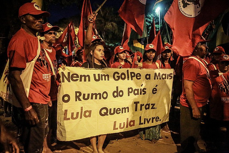 Ato de lançamento da coluna Ligas Camponesas