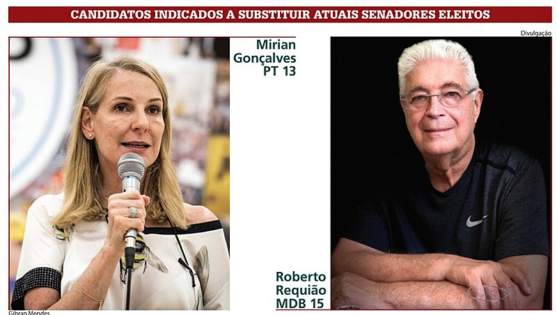 Candidatos indicados a substituir atuais senadores eleitos