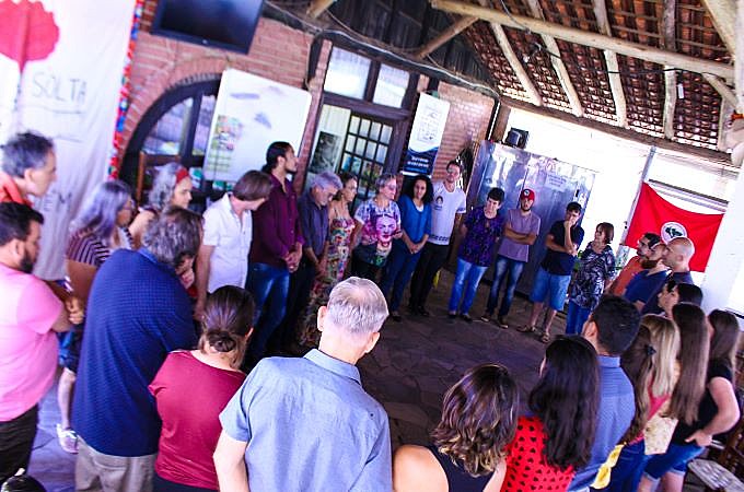 Atividade de abertura do encontro, realizado na Coopan