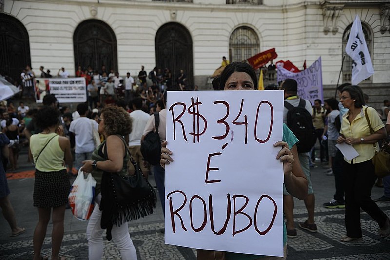 Protesto contra aumento das passagens em 2015