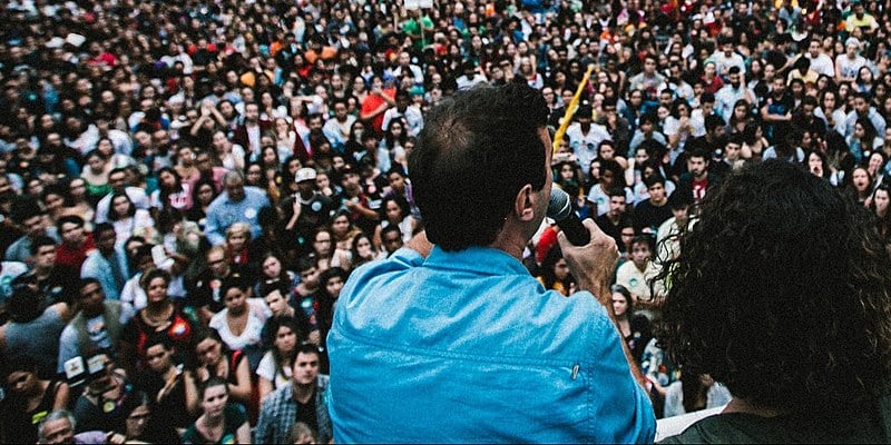 Campanha de Marcelo Freixo (PSOL-RJ) quando era candidato a prefeito do Rio de Janeiro