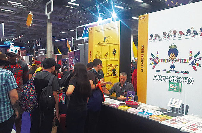 Lançamento de "Armandinho Dez" na CCXP, o maior evento de quadrinhos do Brasil