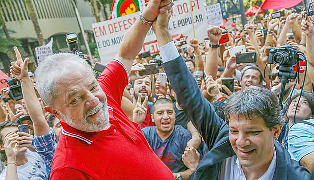 La oficialización del nombre de Haddad tuvo lugar este miércoles (11), frente a la sede de la Policía Federal en Curitiba