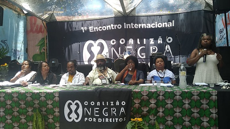A mesa de debate foi composta por Vilma Reis, Sandra Maria, Maurice Mitchell, Edson França, Dulce Pereira, Monica Oliveira e Rose Torquato