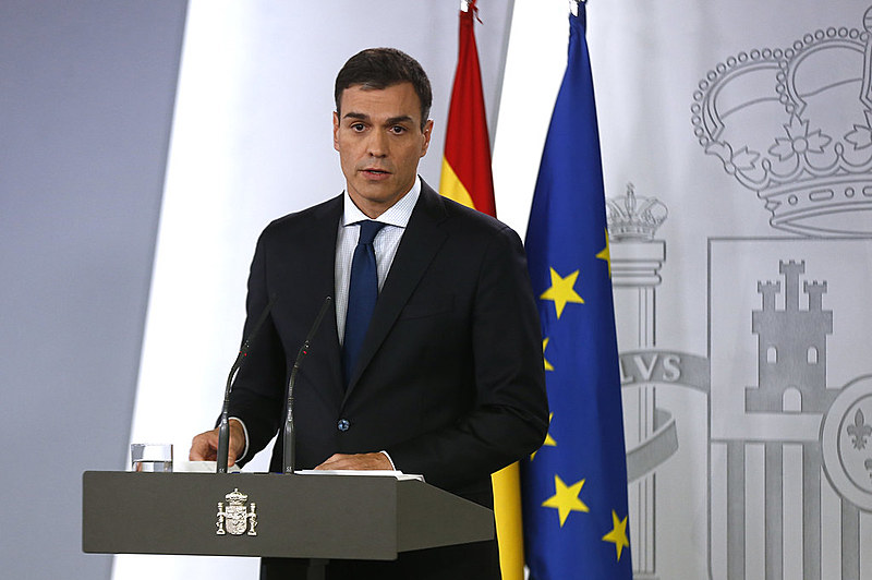 O presidente do Governo, Pedro Sánchez, compareceu em La Moncloa para anunciar a composição de seu gabinete.