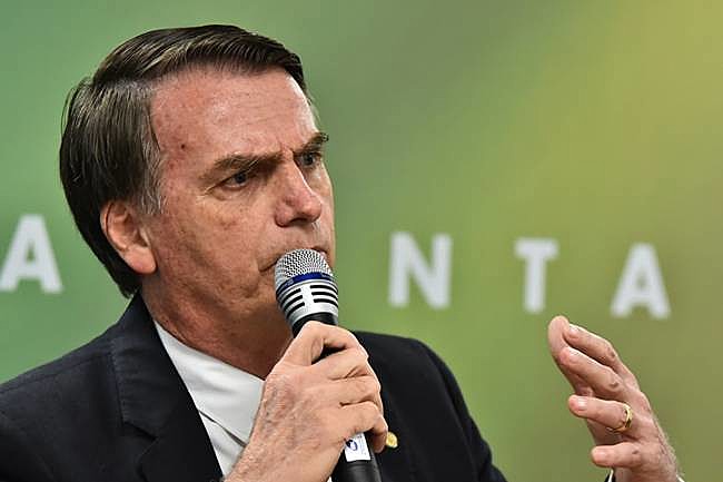 Jair Bolsonaro durante reunião com equipe do governo de transição, no Centro Cultural Banco do Brasil, em Brasília (DF)