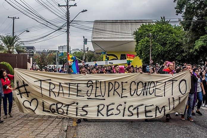 "ós, LGBTI, não vamos aceitar nenhum retrocesso", afirmou Marcio Marins