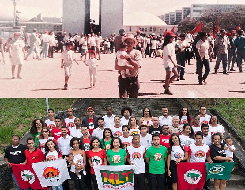 Ariane no 3º Congresso Nacional do MST, 1995, Brasília/DF e depois com a Turma de Direito Eugênio Lyra - UNEB (PRONERA)