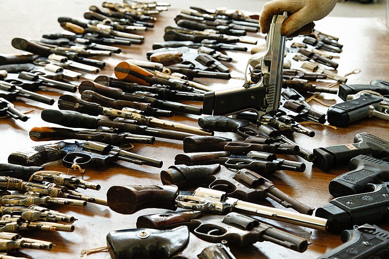 Armas à disposição da Justiça do Tribunal do Amazonas para serem destruídas