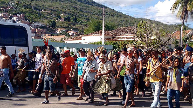 Xukurus do Ororubá, em Pesqueira, durante ato que marca sua assembleia anual