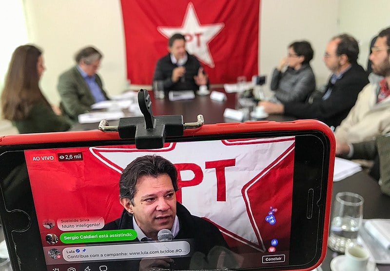 Fernando Haddad recebeu jornalistas da mídia alternativa para falar sobre o programa de governo