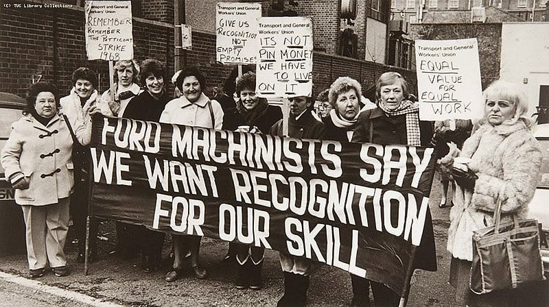 Trabalhadoras da Ford em Dagenham, Reino Unido