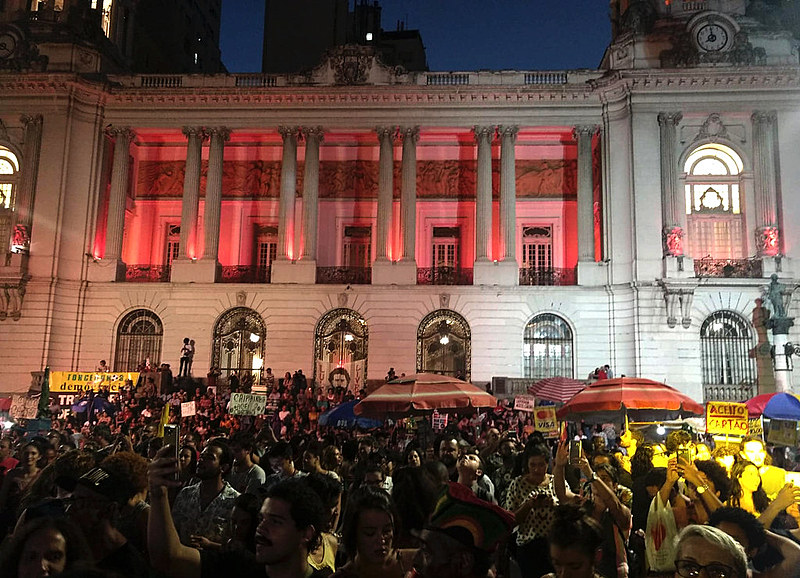 Segunda edição do Festival "Todo Mundo Tem Direitos" aconteceu em frente a Câmera de Vereadores do Rio de Janeiro nesta segunda (10)