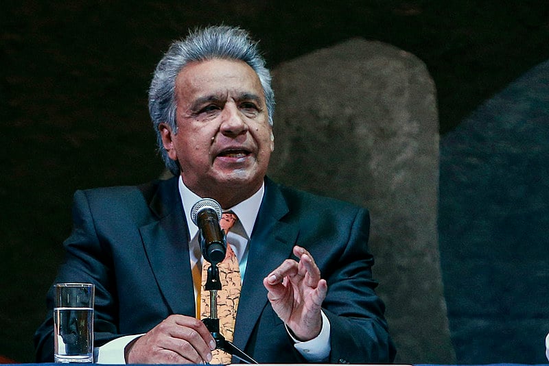 Lenín Moreno assumiu o cargo em maio de 2017, sucedendo Rafael Correa