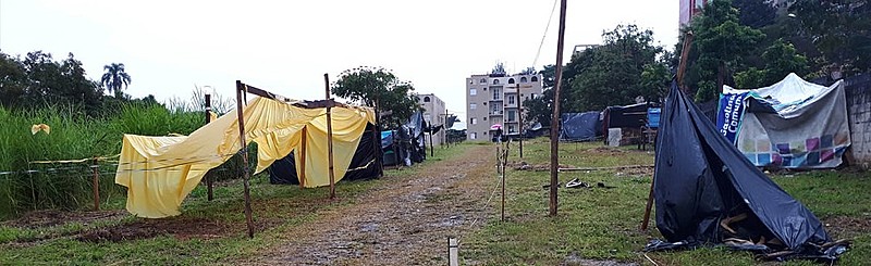 Novo terreno da ocupação, formada por  algumas famílias vindas da ocupação Aristocrata do Grajaú e outras que moravam nas ruas da região