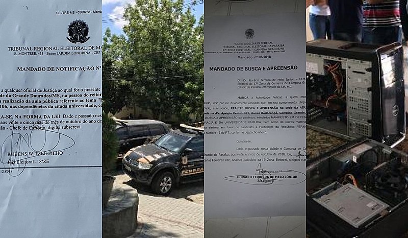 Polícia federal invadiu nesta manhã a sede de sindicato docente em Campina Grande, Paraíba