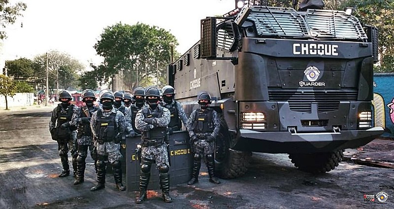 Imagem postada no Facebook com que o comando da PM anunciou início de operações em Paraisópolis
