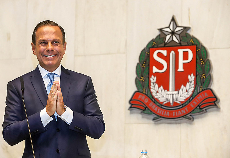João Doria toma posse do cargo de governador paulista, durante cerimônia na Assembléia Legislativa de São Paulo