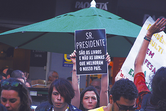 Os atos do 15 de Maio contaram com uma grande participação dos jovens, protagonistas na defesa da Educação
