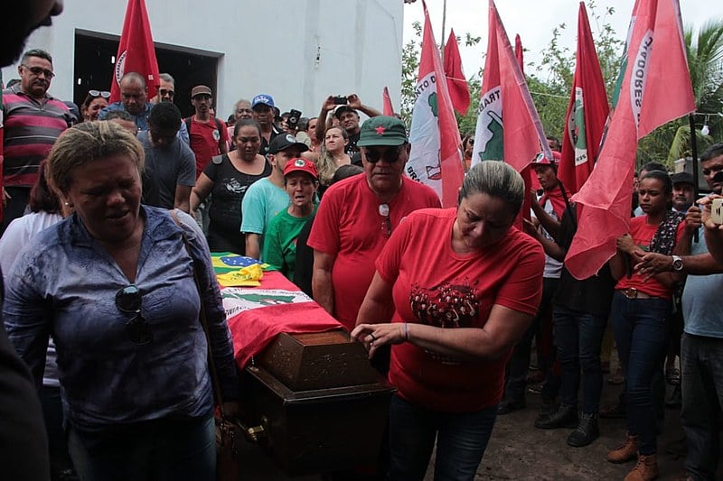 José Bernardo da Silva e Rodrigo Celestino, do MST, foram assassinados dia 8 de dezembro, no acampamento D. José Maria Pires.