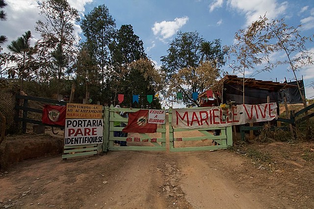 Más de mil famílias viven en el campamento Marielle Vive, en el municipio de Valinhos en Sao Paulo