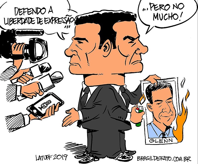 Ex-juiz Sérgio Moro diz uma coisa mas faz outra na prática quando a questão é liberdade de imprensa
