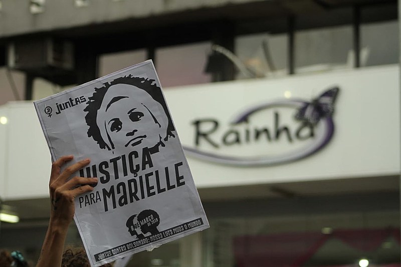 No dia 8 de março, brasileiros também foram às ruas em memória de Marielle