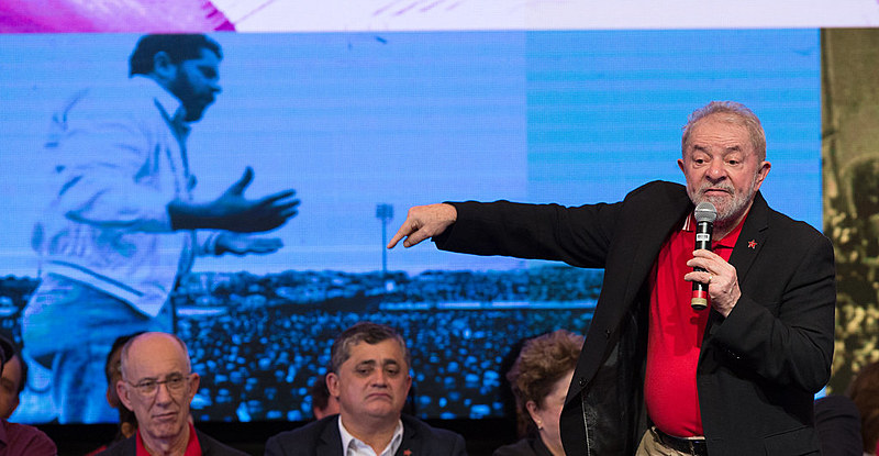 Lula discursou durante congresso do PT, em Brasília; evento marca escolha de nova diretoria partidária