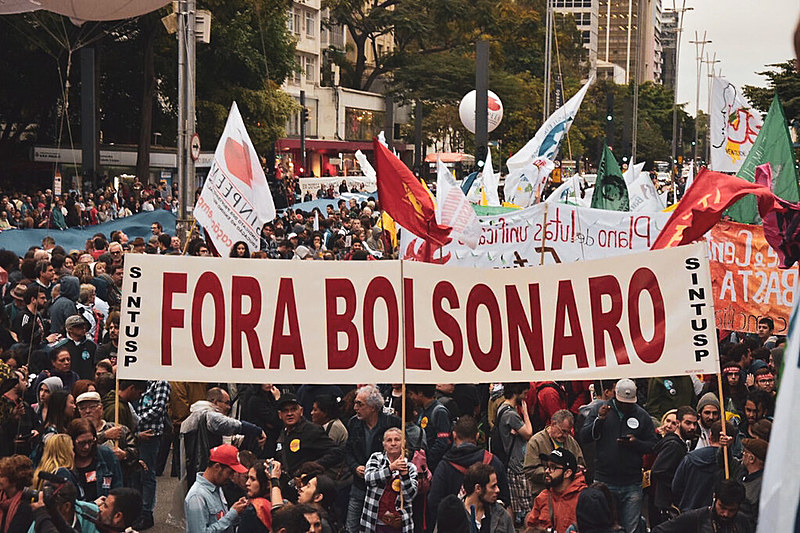 Segundo a CNTE, 211 cidades do Brasil registraram mobilizações. Na foto, o ato na Avenida Paulista, em São Paulo (SP)