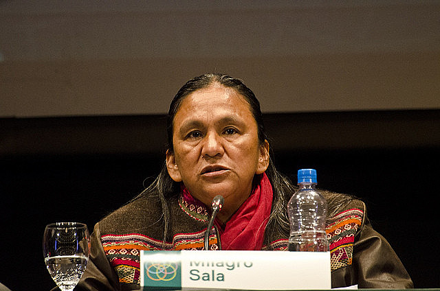 Milagro Sala foi presa em janeiro de 2016 e diversos organismos internacionais consideram sua prisão arbitrária